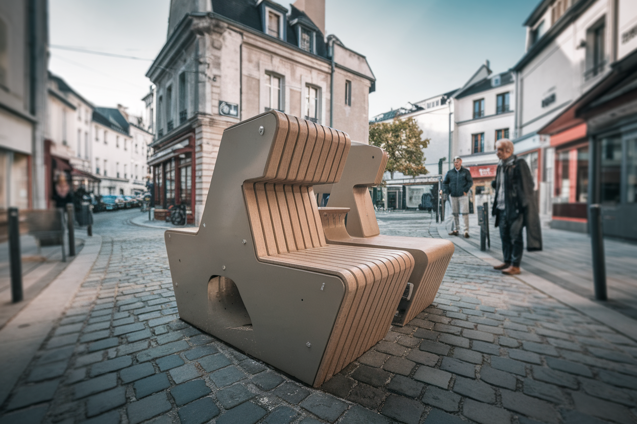 Pont-de-l'Arche: un nouveau mobilier insolite s'installe en centre-ville et intrigue les habitants Pont-de-l'Arche: un nouveau mobilier insolite s'installe en centre-ville et intrigue les habitants