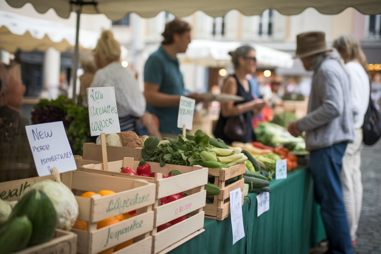 2 jours au marché d'Évron, 12 légumes de saison, sa méthode permaculture surprend les habitués, pourquoi