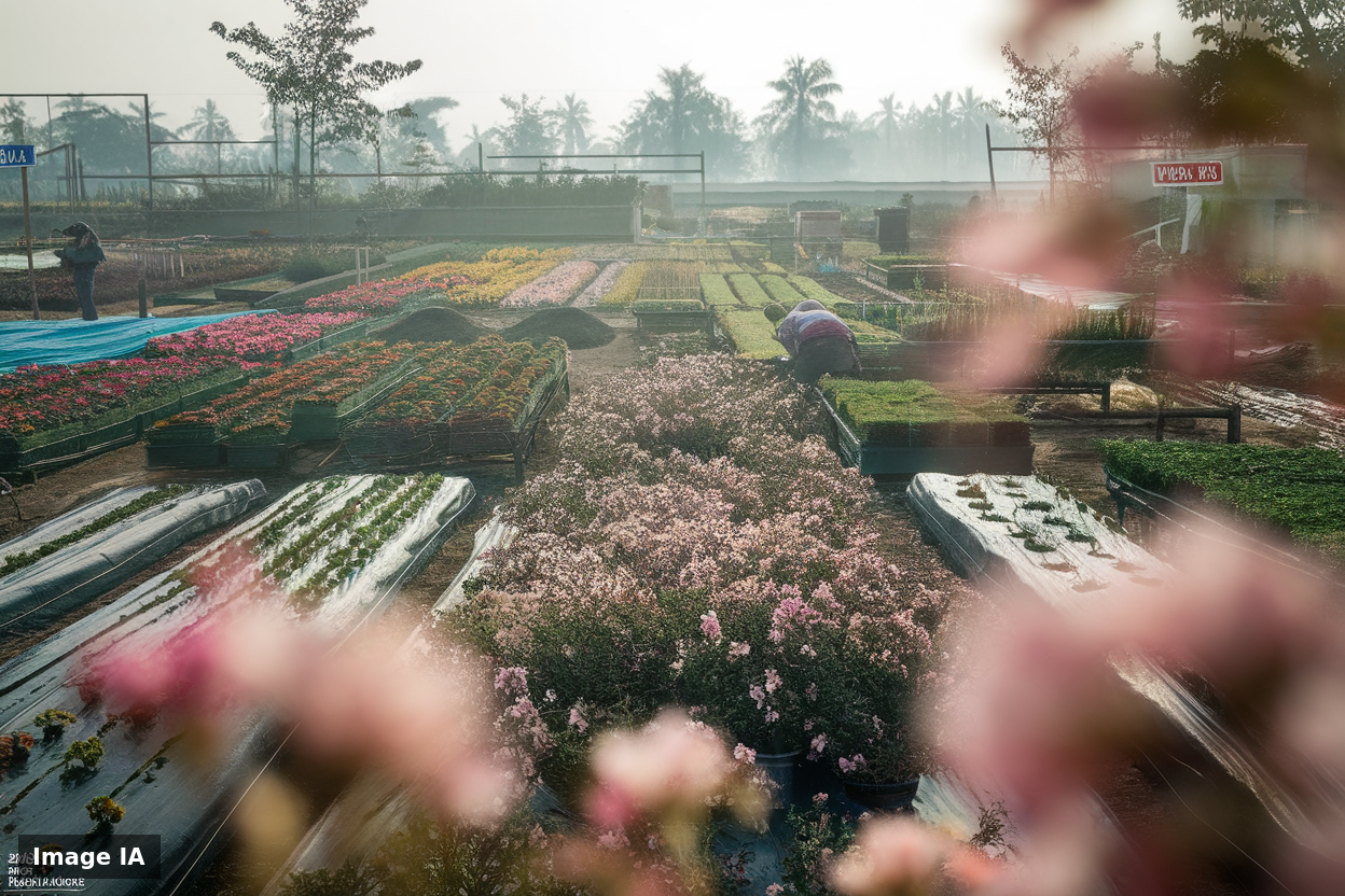 140 hectares protégés, 2 types de cultures, fleurs et plantes ornementales, ce dispositif surprend à An Hai 140 hectares protégés, 2 types de cultures, fleurs et plantes ornementales, ce dispositif surprend à An Hai