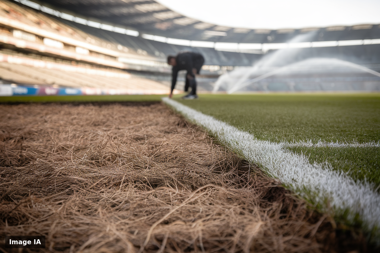 Pelouses grillées par la sécheresse : comment les stades de foot et rugby tentent de sauver le gazon