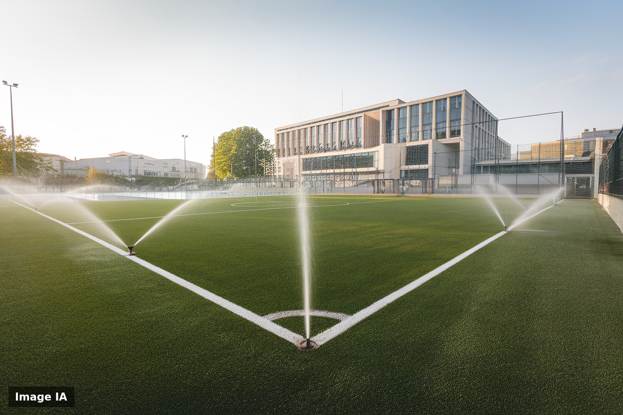 À Cholet, l'eau de la piscine pourrait arroser la pelouse du stade omnisports À Cholet, l'eau de la piscine pourrait arroser la pelouse du stade omnisports